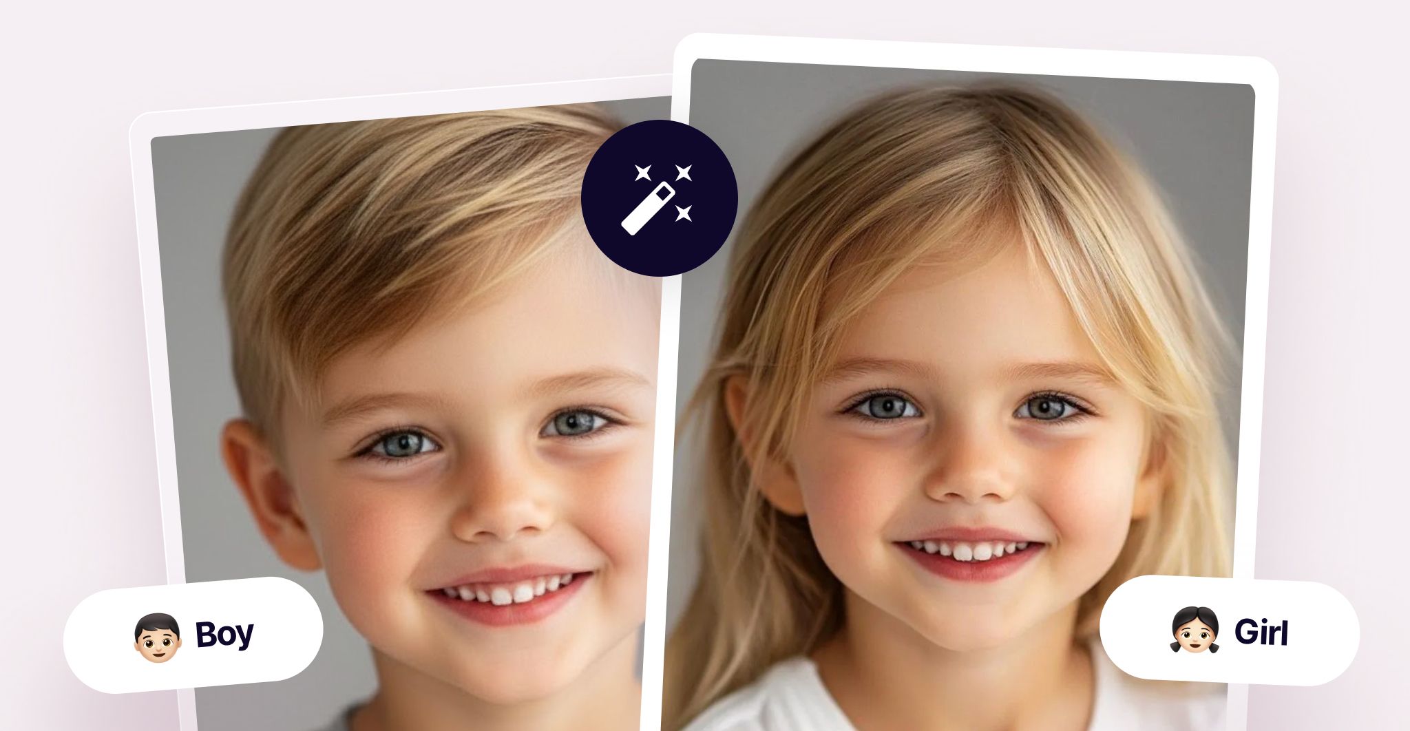 AI baby portrait new sibling