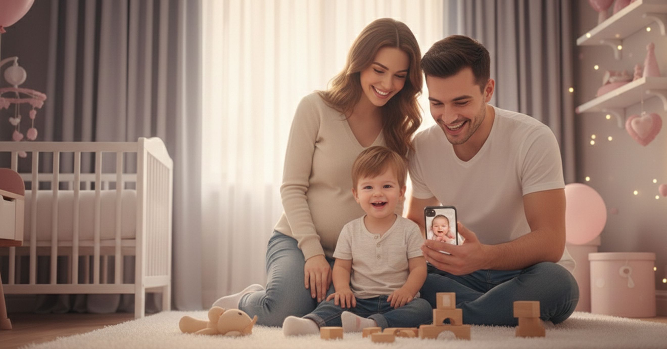 sibling introduction AI baby photo