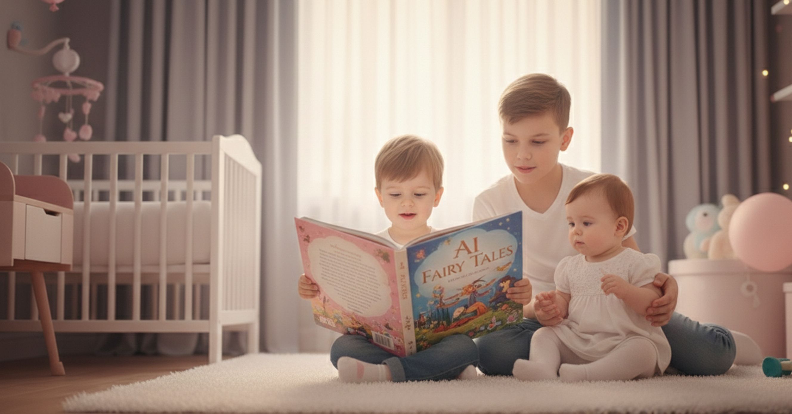 AI fairy tale for sibling introduction