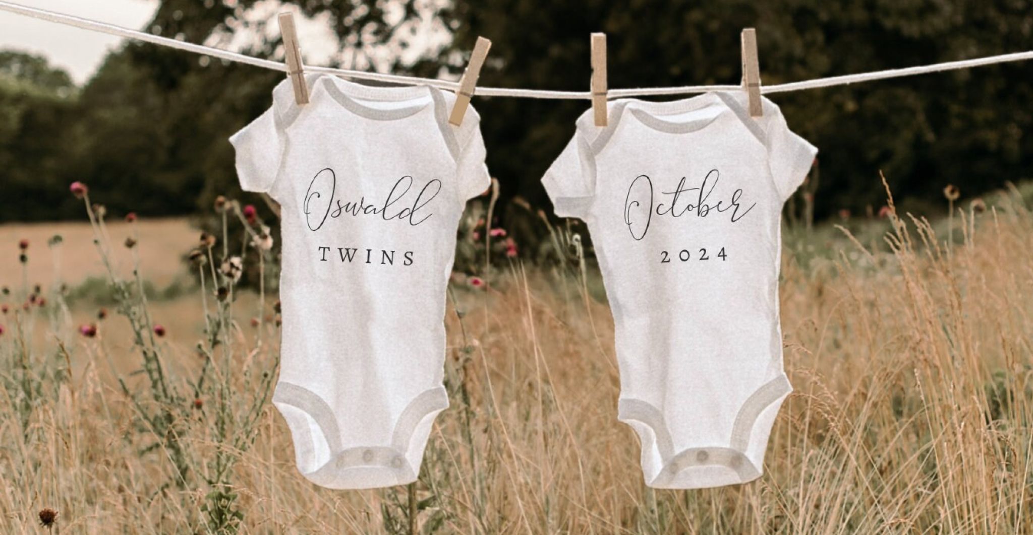 Classic pregnancy announcement