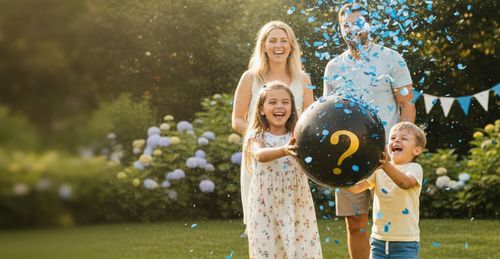 Gender Reveal mit Geschwistern: Ideen fürs Kind
