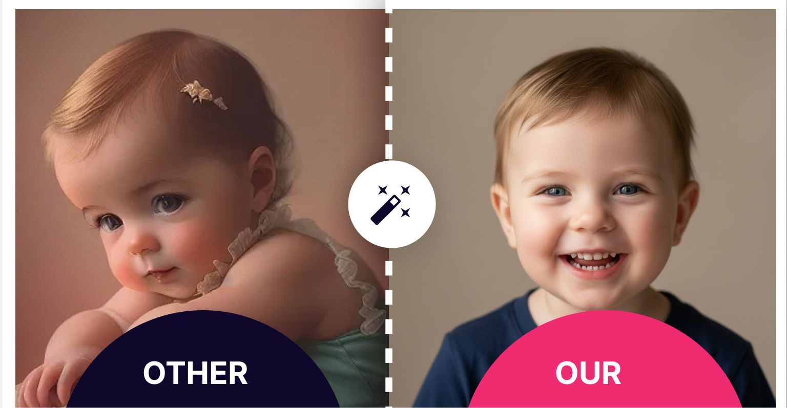 Other AI baby generator services vs our